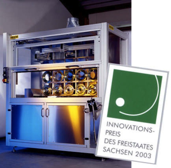 Mitwirkung bei der Entwicklung einer Dye-Recycling-Anlage für die CD-/DVD-Produktion (Innovationspreis Sachen 2003, Xenon Automatisierungstechnik GmbH)